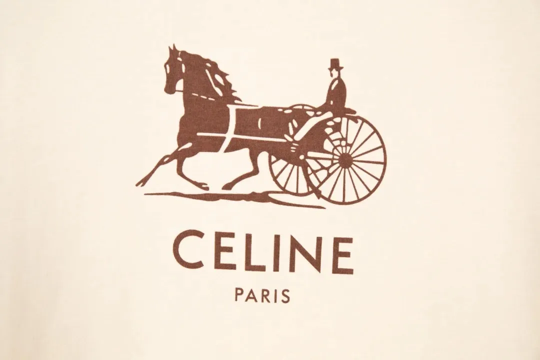 CÉLINE CANVAS CALFSKIN MINI VERTICAL CABAS