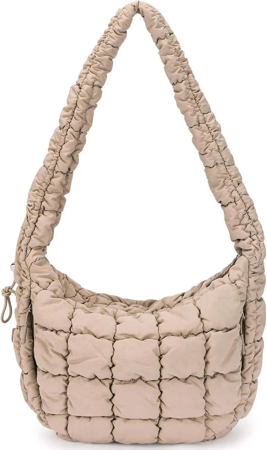 CLUCI Puffer Tote Bag for Women, Large Lightweight Quilted Carryall, Paddin Puffy Crossbody Purse Soft Hobo Shoulder Handbags