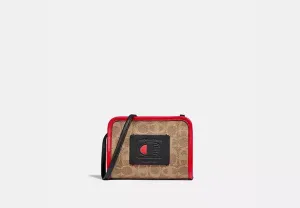 COACH X CHAMPION MONOGRAM RECTANGLE CROSSBODY POUCH