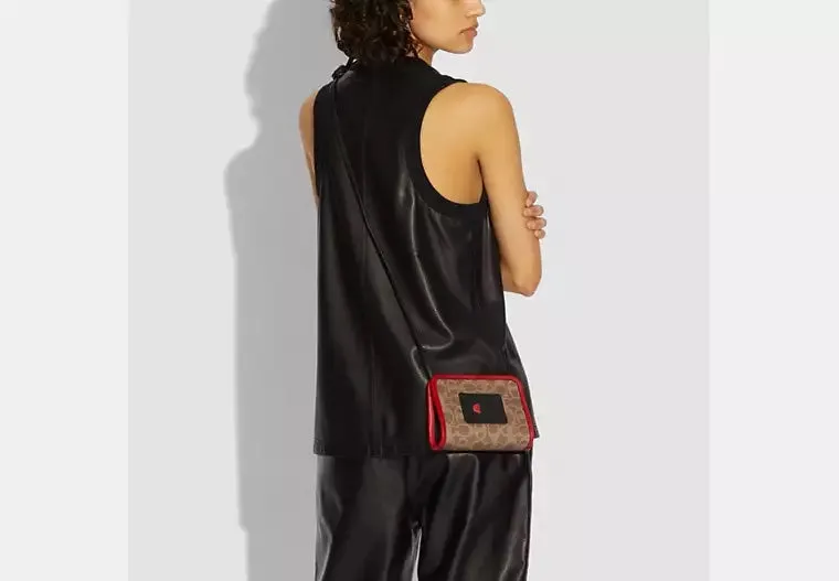 COACH X CHAMPION MONOGRAM RECTANGLE CROSSBODY POUCH