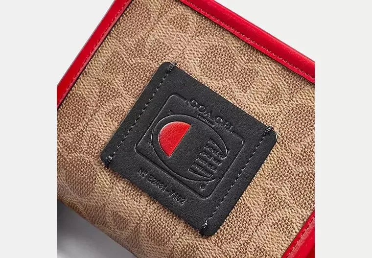 COACH X CHAMPION MONOGRAM RECTANGLE CROSSBODY POUCH