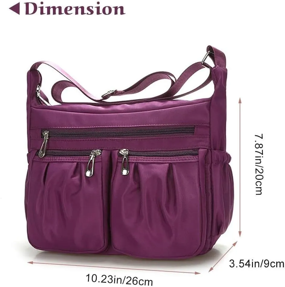 Crossbody Bag for Women Waterproof Shoulder Bag Nylon Casual Travel Purses and Handbags Lightweight Work Bag
