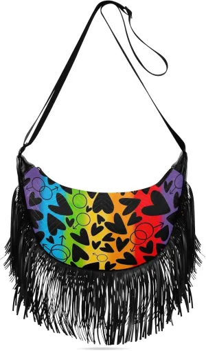 Crossbody Bags for Women Fringe Tassel Crossbody Purse Boho Fringe Purse Hippie Crossbody Bag