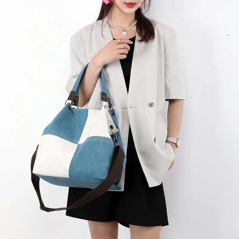 Crossbody Bags For Women Trendy Fashion Shoulder Bag Purse For Ladies Vintage Top Handle Bag Commuter Tote Handbags Blue