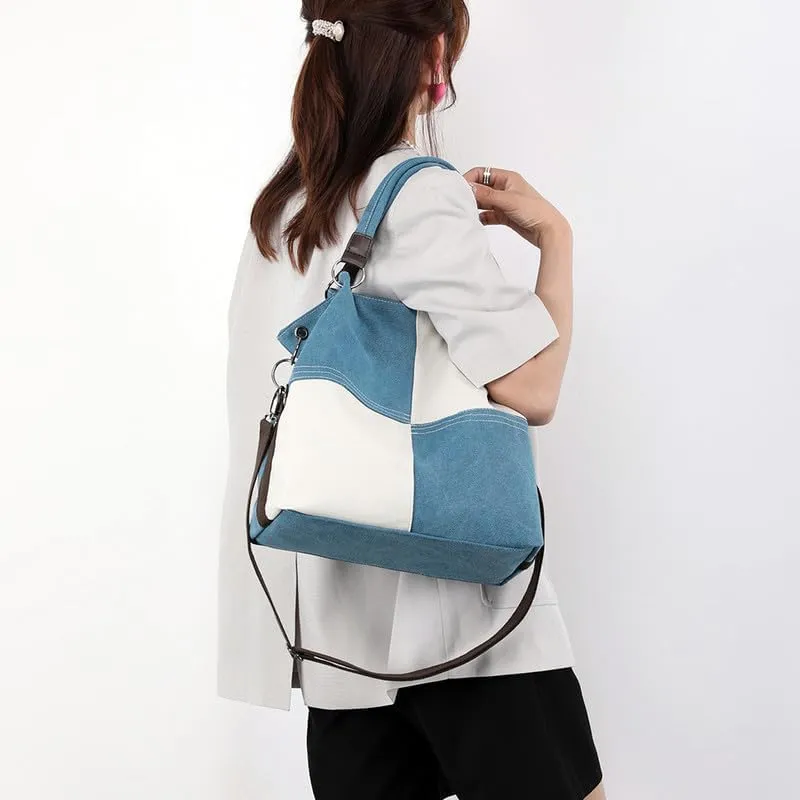 Crossbody Bags For Women Trendy Fashion Shoulder Bag Purse For Ladies Vintage Top Handle Bag Commuter Tote Handbags Blue