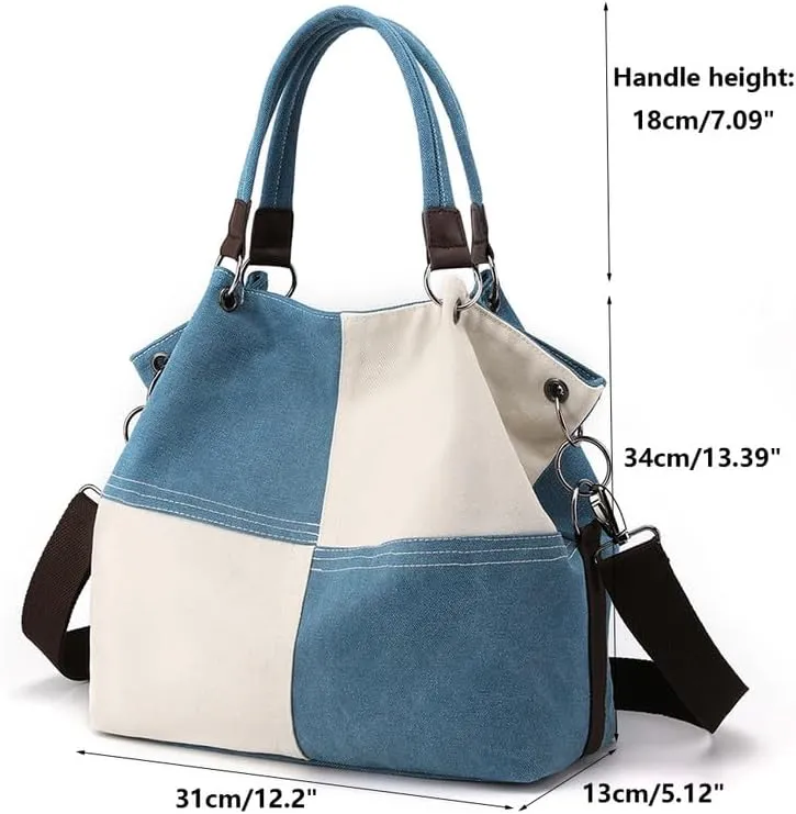Crossbody Bags For Women Trendy Fashion Shoulder Bag Purse For Ladies Vintage Top Handle Bag Commuter Tote Handbags Blue
