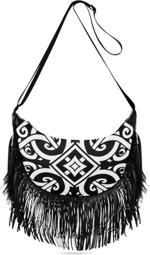 Crossbody Purses for Women Medium Size Adjustable Shoulder Strap Flat Geometric Pattern Vortex Black Neutral Crossbody Bags for Ladies Shoulder Bag bolso peque?o para mujer