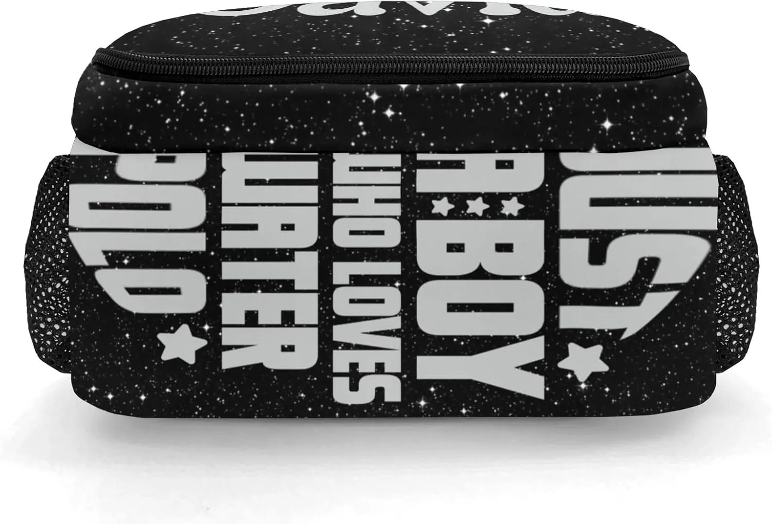 Custom Grey Water Polo Backpack Custom Name Large Capacity Shoulder Bags for School Sports Party Glitter Print