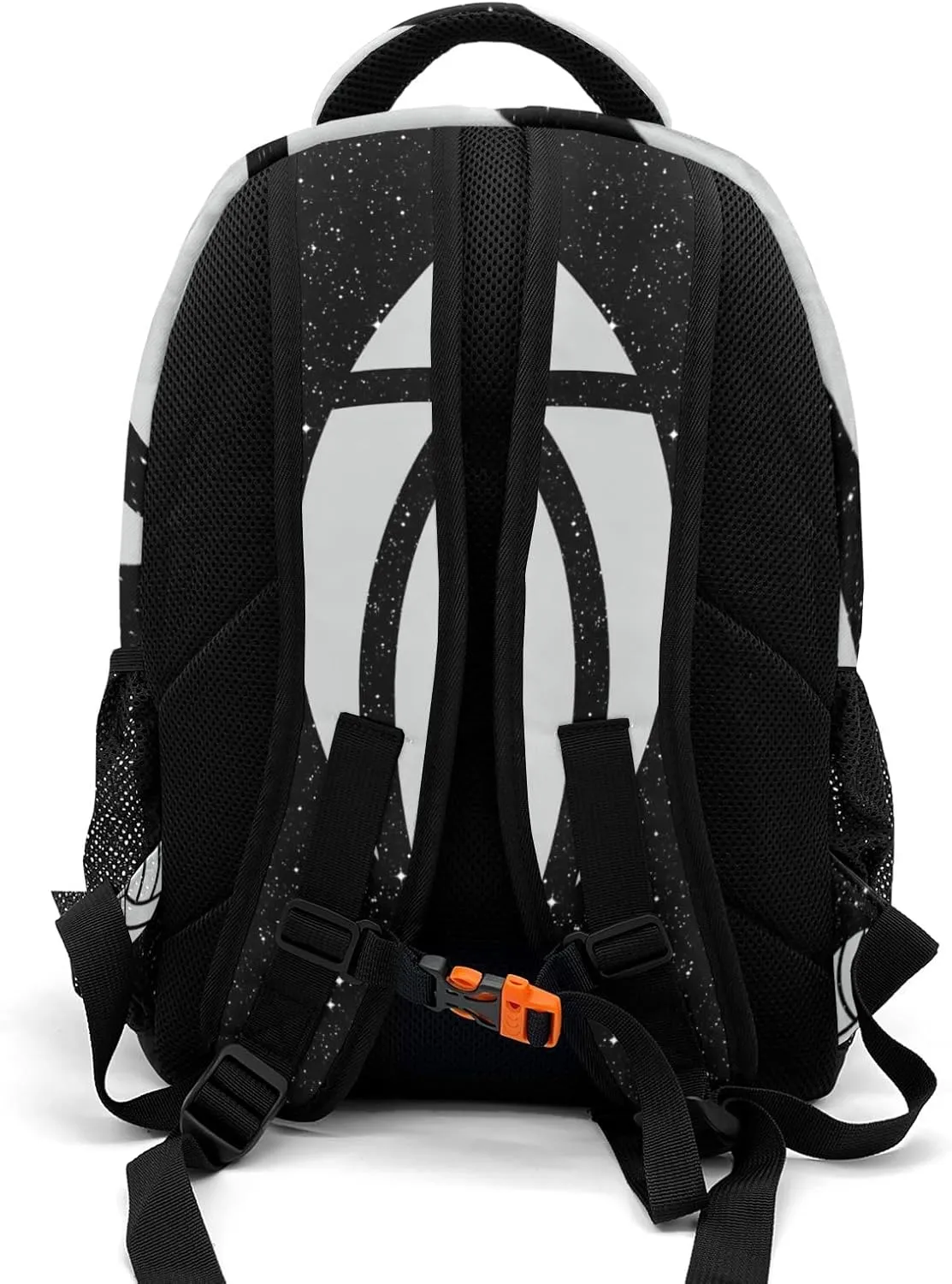 Custom Grey Water Polo Backpack Custom Name Large Capacity Shoulder Bags for School Sports Party Glitter Print