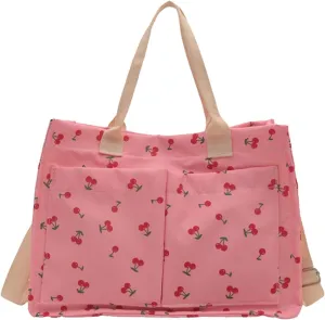 Cute Crossbody Bag For Women Girls Strawberry Purse Corduroy Tote Bag Fashion Chain Shoulder Handbag Canvas Bags