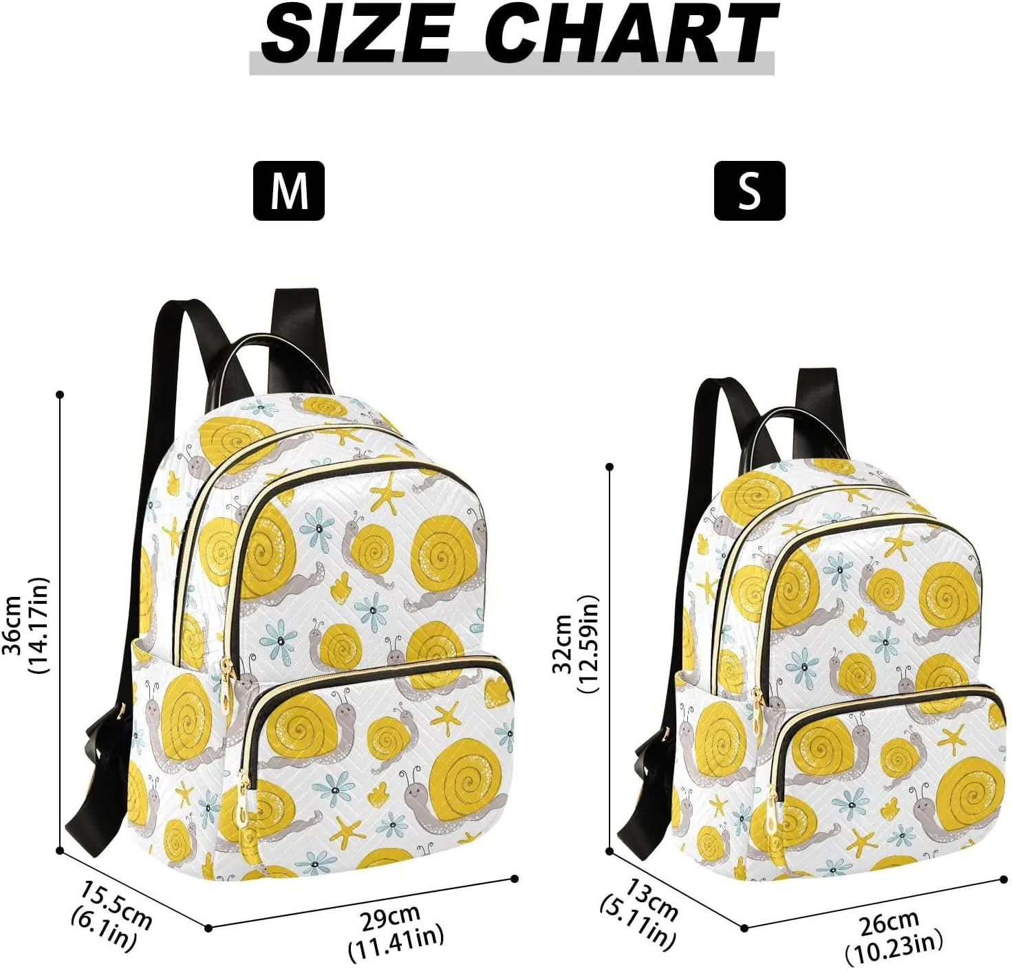 Cute Funny Snail Mini Backpack for Women, Travel Backpack Purse Daypack Shoulder Bag for Ladies