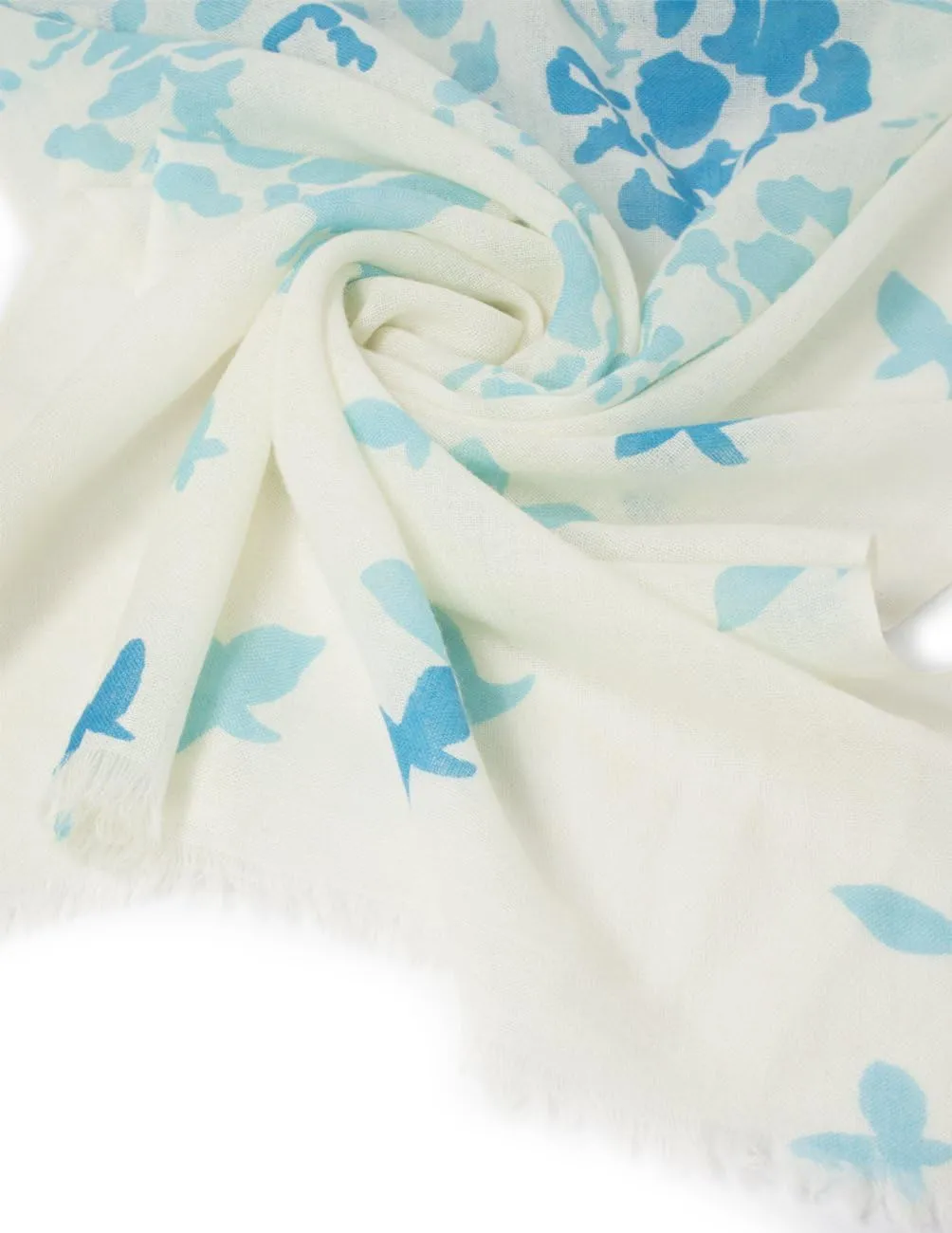 Dahlia Women's 100% wool Scarfs, Wraps, and Shawls, Ink Painting Flower Style