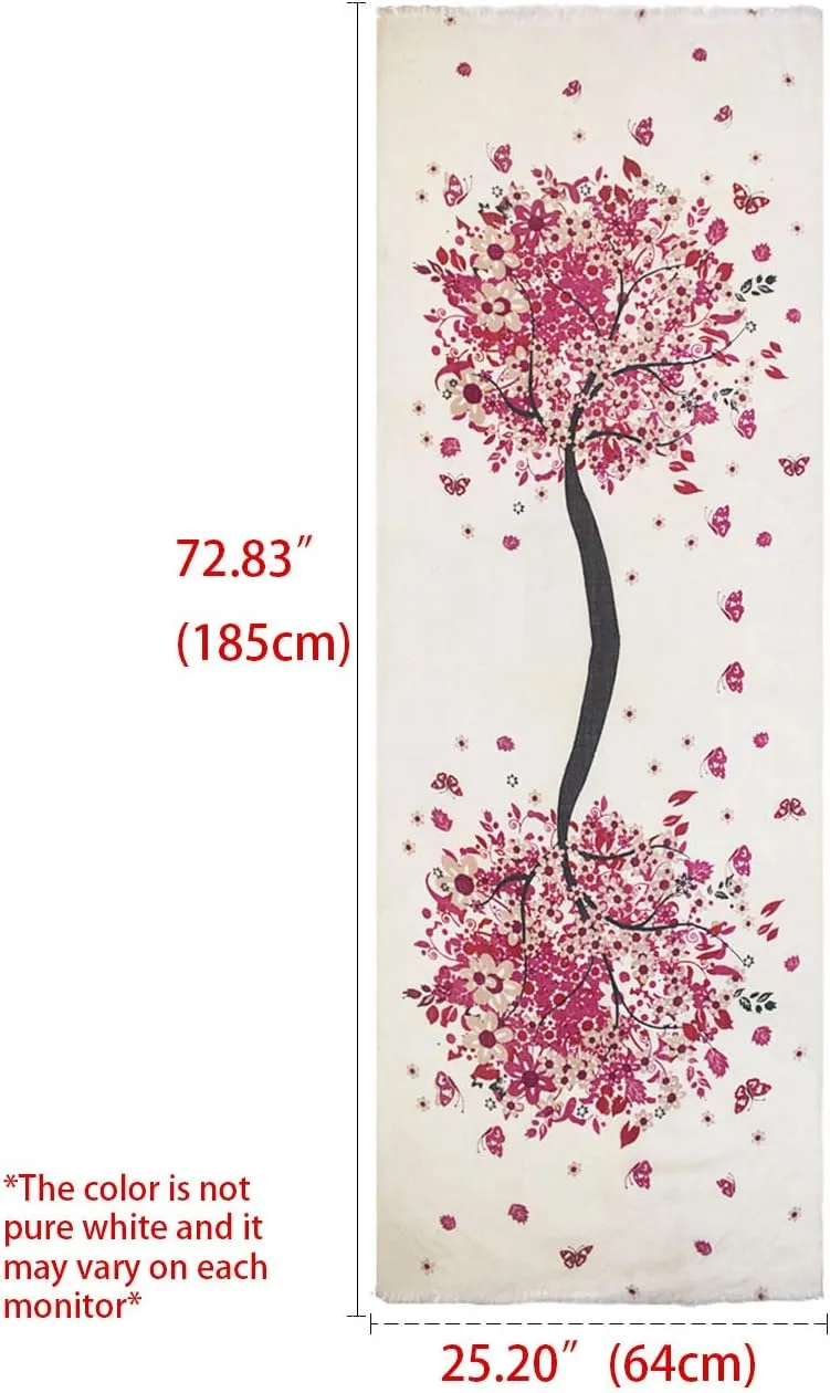 Dahlia Women's 100% wool Scarfs, Wraps, and Shawls, Ink Painting Flower Style