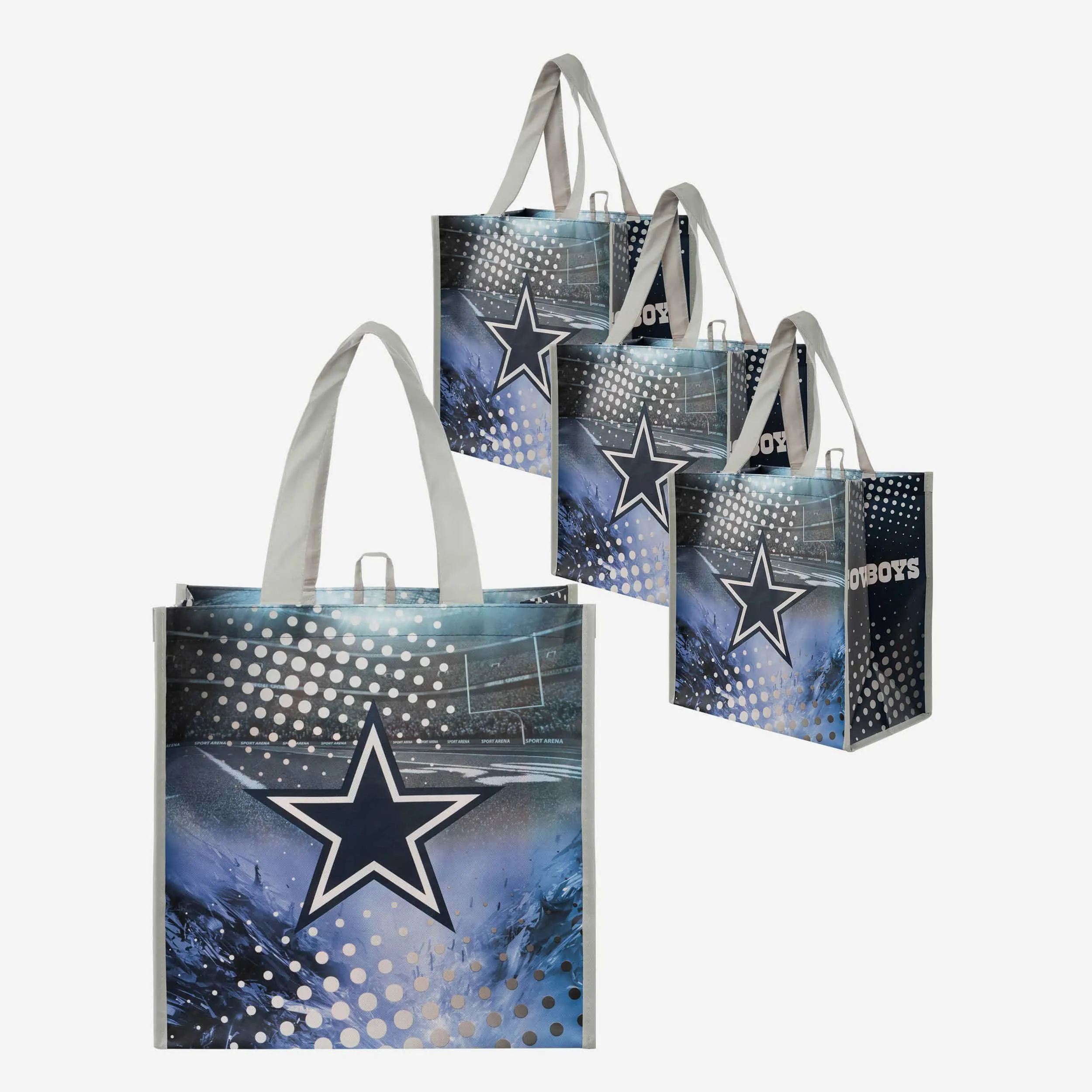 Dallas Cowboys 4 Pack Reusable Shopping Bags