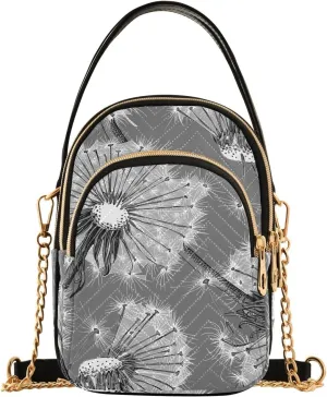 Dandelion Flowers Crossbody Purse for Women Travel Handbag Small Shoulder Bag