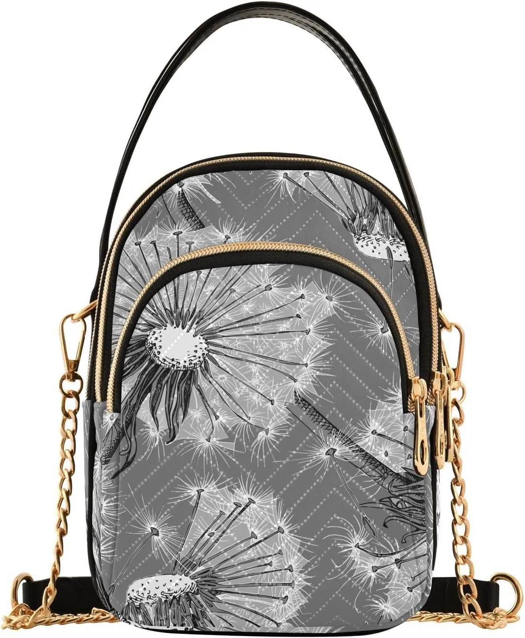 Dandelion Flowers Crossbody Purse for Women Travel Handbag Small Shoulder Bag