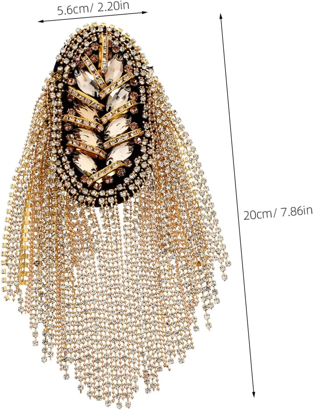 Diamond Covers Beads Tassel Cuff Shoulder Strap Pads Shoulder Pad Hook Fringe Sling Chain Shoulder Badge