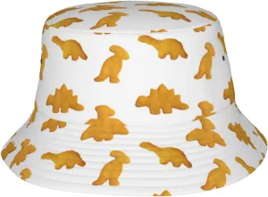 Dino Nugs Bucket Hat for Men Women Printed Fisherman Hat Packable Sun Cap Travel Outdoor Beach Caps