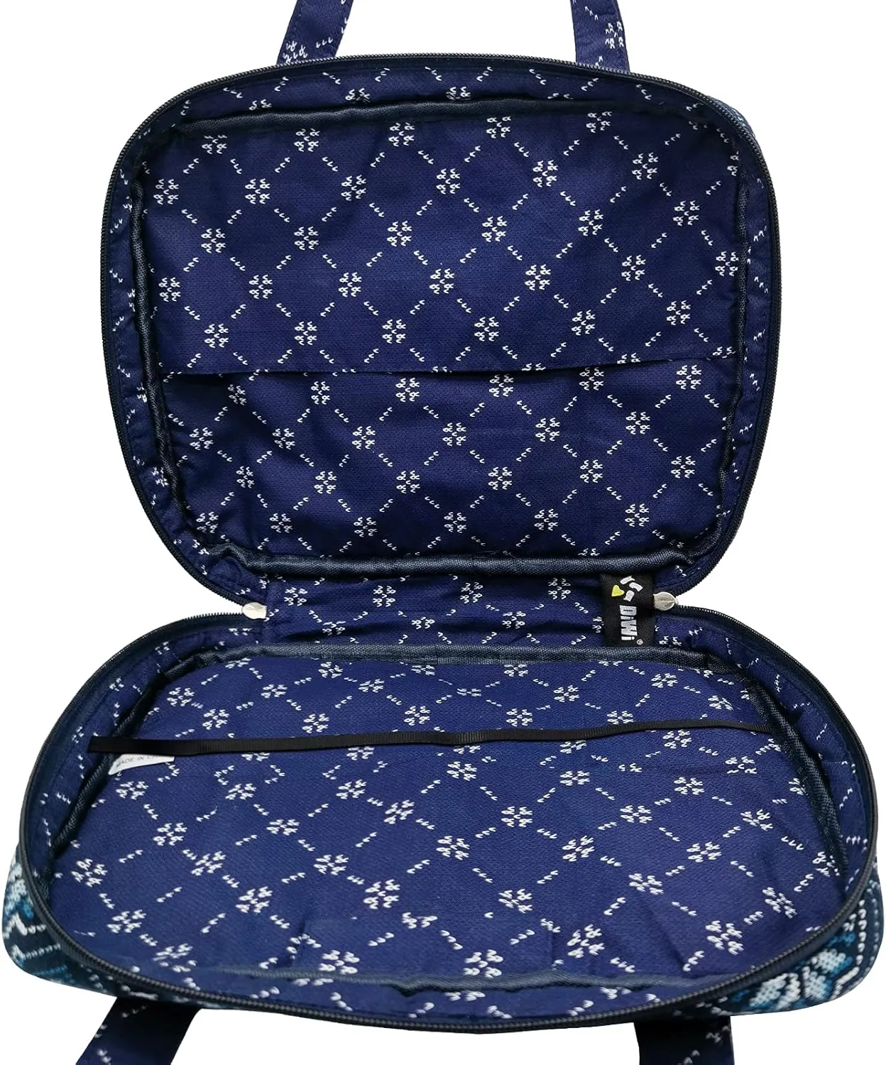DIWI Quilted Bible Cover Extra Large Sizes 11.25 X 8.25 X 2.75 Inches Bible Tote Good Book Case (XL, C2 Blue Pane)