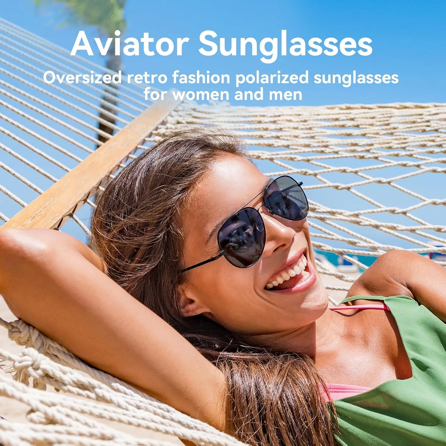 Dollger Polarized Oversized Aviator Sunglasses for Women Men Retro Trendy Lightweight Metal Frame UV Protection Sun Glasses