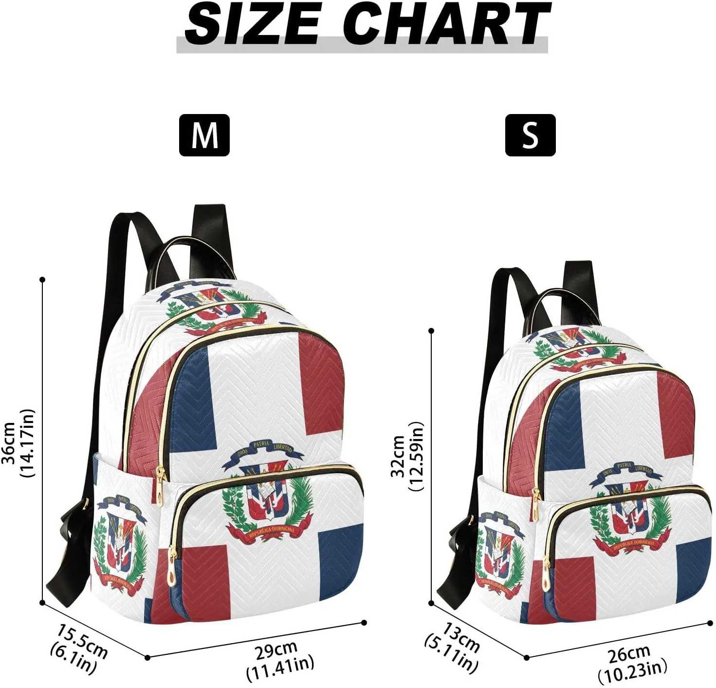 Dominican Republic Flag Mini Backpack for Women, Travel Backpack Purse Daypack Shoulder Bag for Ladies