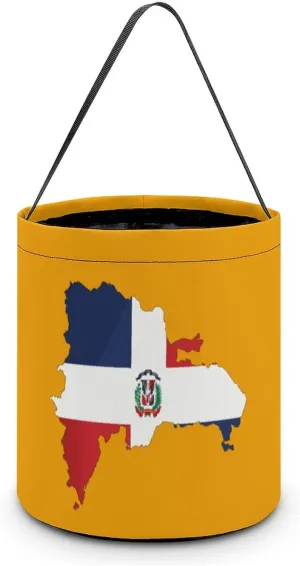 Dominican Republic Map Flag Halloween Easter Trick Or Treat Bags for Candy Funny Candy Bucket Tote Bag Reusable Gift Bags, style, gtxgdrg546