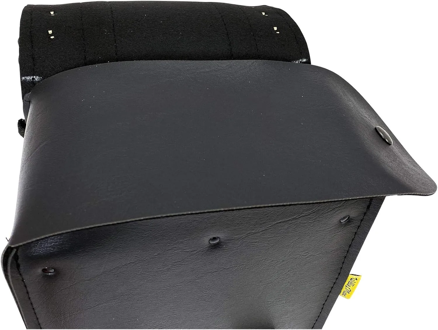 Dowco Willie & Max 58431-00 Warrior Series: Synthetic Leather Motorcycle Sissy Bar Bag, Black, Universal Fit, 6 Liter Capacity