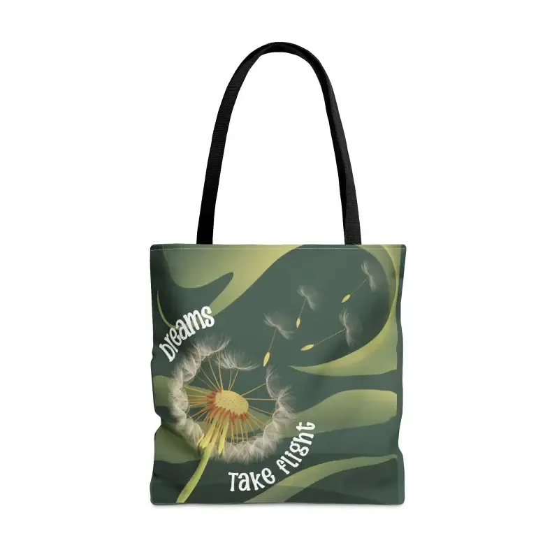 Dreams Take Flight Dandelion Seeds Tote Bag
