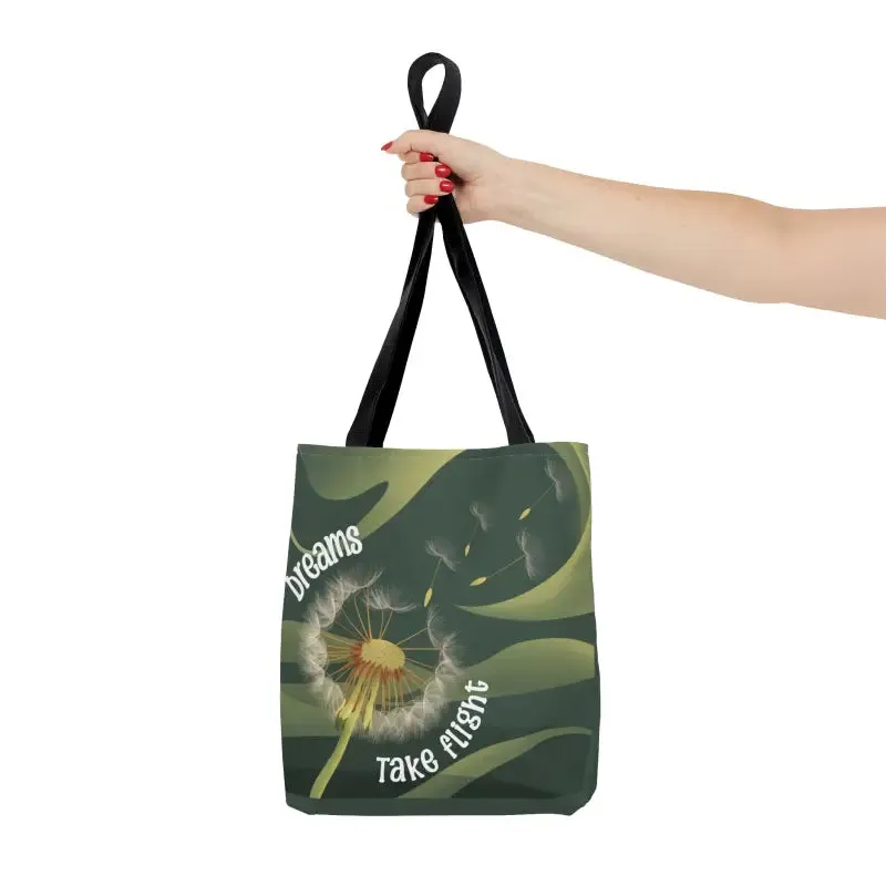 Dreams Take Flight Dandelion Seeds Tote Bag