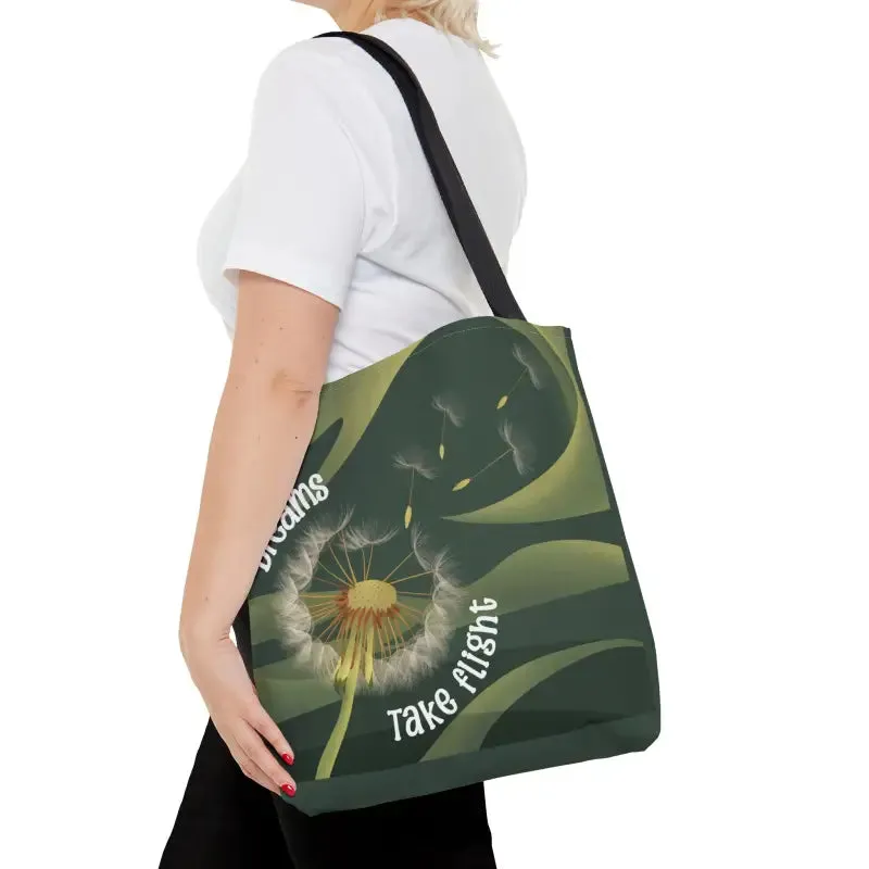 Dreams Take Flight Dandelion Seeds Tote Bag