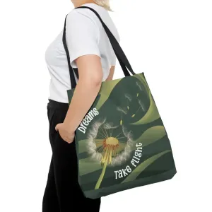 Dreams Take Flight Dandelion Seeds Tote Bag