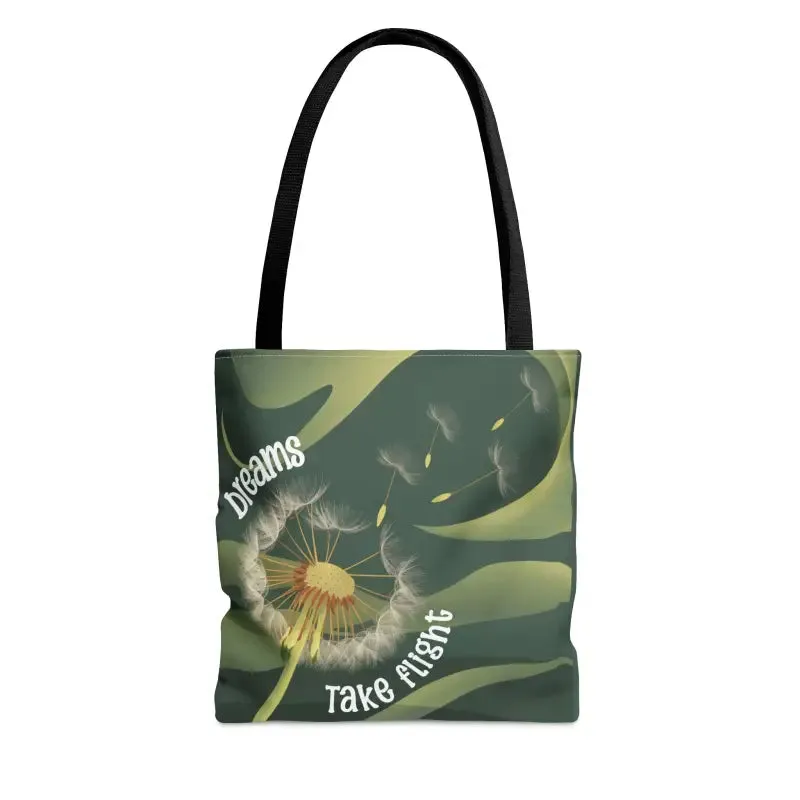 Dreams Take Flight Dandelion Seeds Tote Bag
