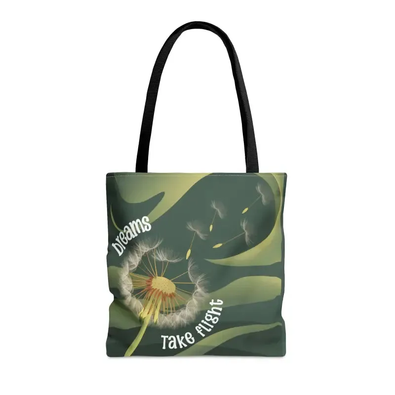Dreams Take Flight Dandelion Seeds Tote Bag