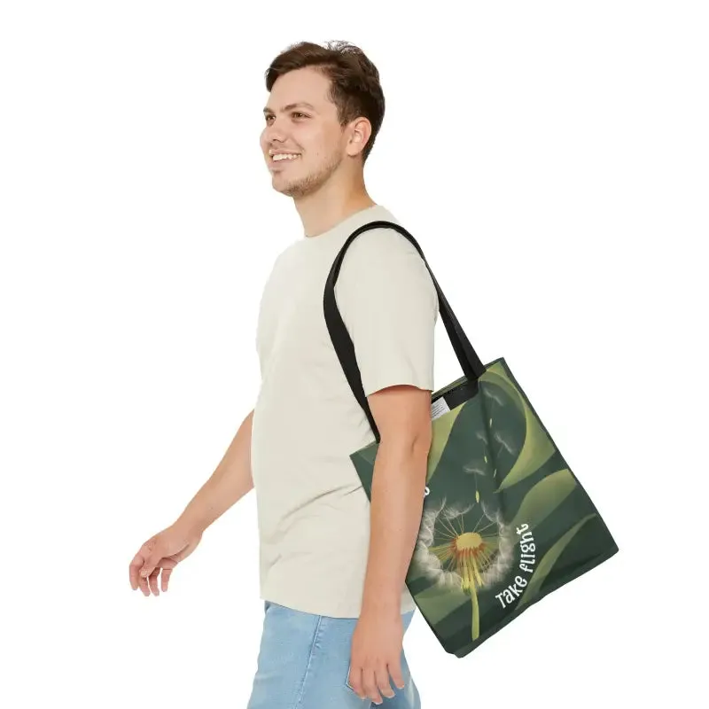 Dreams Take Flight Dandelion Seeds Tote Bag
