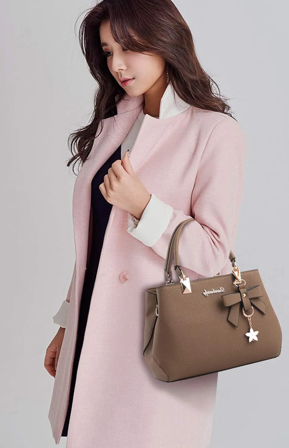 Dreubea Womens Handbag Tote Shoulder Purse Leather Crossbody Bag