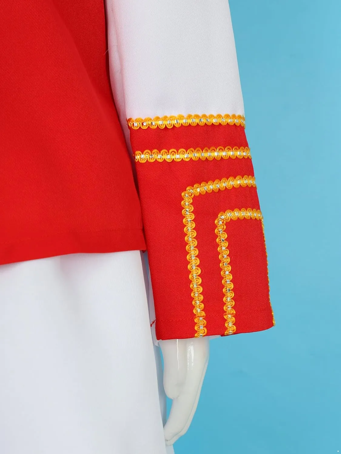Drum Majorette Costume for Kids Girls Marching Band Uniform Royal Guard Jacket Coat with Skirt Cap Set