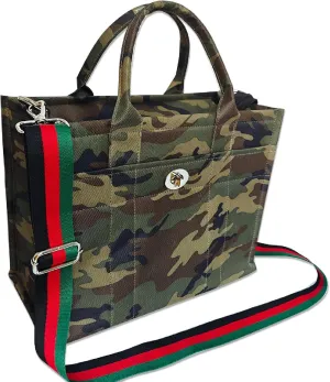 Dyalsa Tote Bags for Women, Canvas Handbag Tote Purse Crossbody Bags with Zip Medium Shoulder Bags for Work and Travel