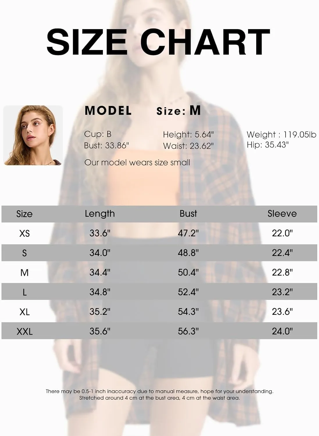 EXLURA Womens Plaid Flannel Shacket Long Sleeve Button Down Shirts Long Jackets Oversized Spring Fashion Outfits 2025 Clothes
