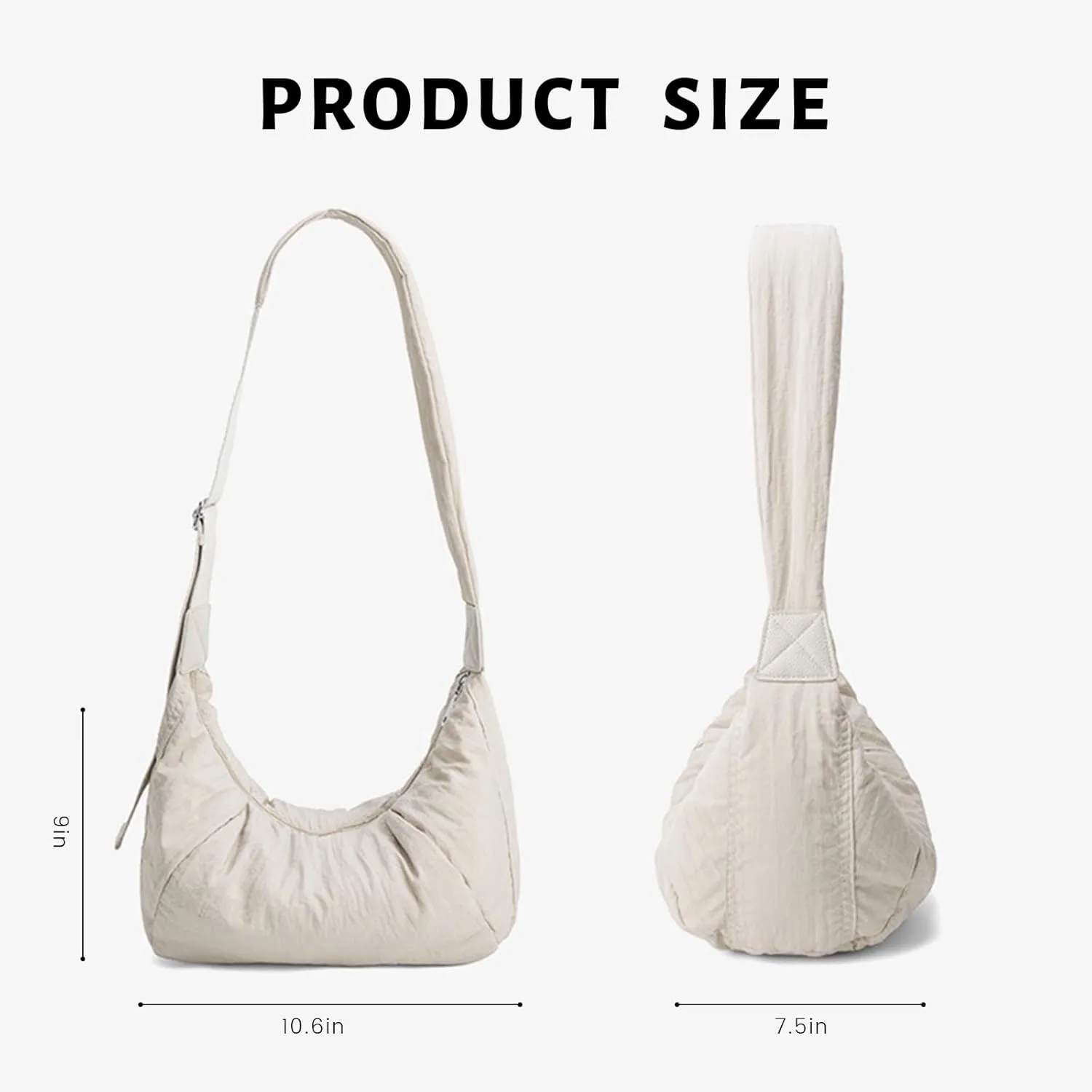 Fashion Puffer Tote Bag for Women - Lightweight Crossbody & Shoulder Bag, Perfect for Everyday Use