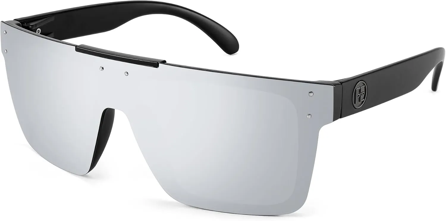 FEISEDY Men Sunglasses Polarized Oversized Square Flat Top Cycling Running Fishing Golf Hiking Sports B2990