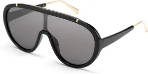 FEISEDY Sunglasses Women Oversized One Piece Frame UV400 Sun Glasses Trendy Retro Shades B2580