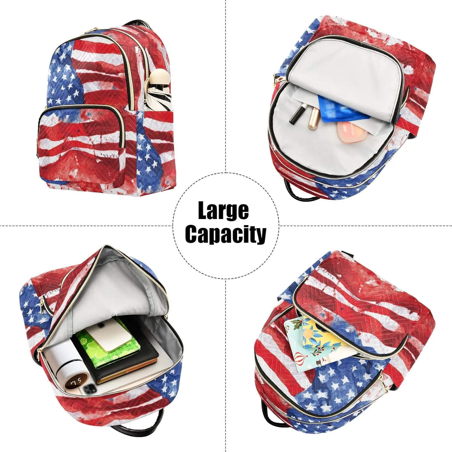 Flag Of The United States Mini Backpack for Women, Travel Backpack Purse for Ladies Fashion Shoulder Bag Daypack Travel Bag