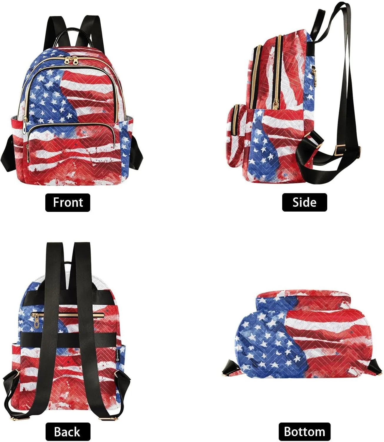 Flag Of The United States Mini Backpack for Women, Travel Backpack Purse for Ladies Fashion Shoulder Bag Daypack Travel Bag