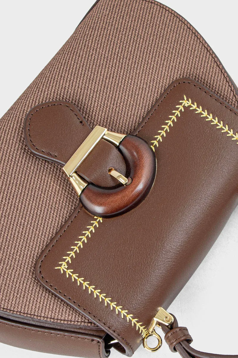 Flap Shoulder Bags BH0066-Maroon