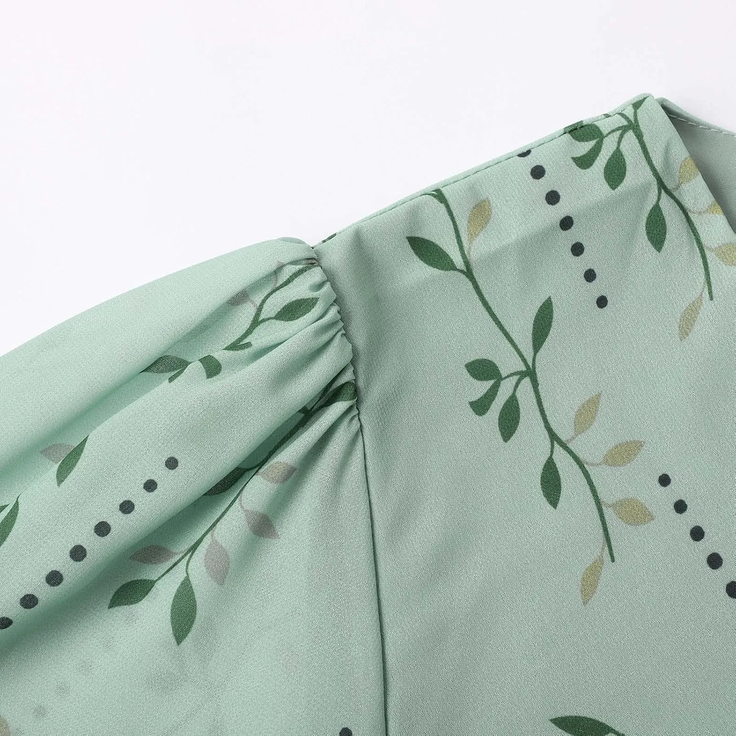 Floral Midi Dress for Women V Neck Short Sleeve Wrap A-Line Dress Summer Casual Boho Flowy Sundress