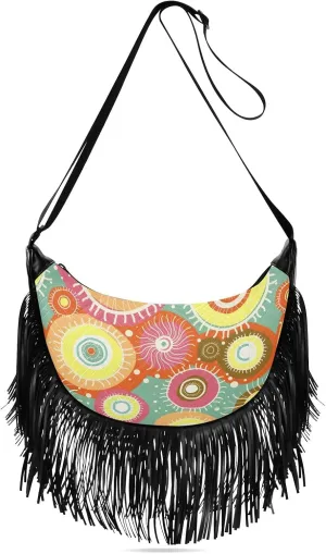 Fringe Bag Crossbody Purse Tassel Western Handbags Hippie Purses for Women Crossbody