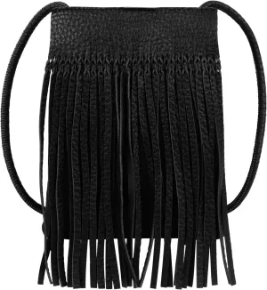 Fringe Crossbody Bag - Small Wallet Phone Bag Faux Soft Leather Shoulder Purse Satchel Sling