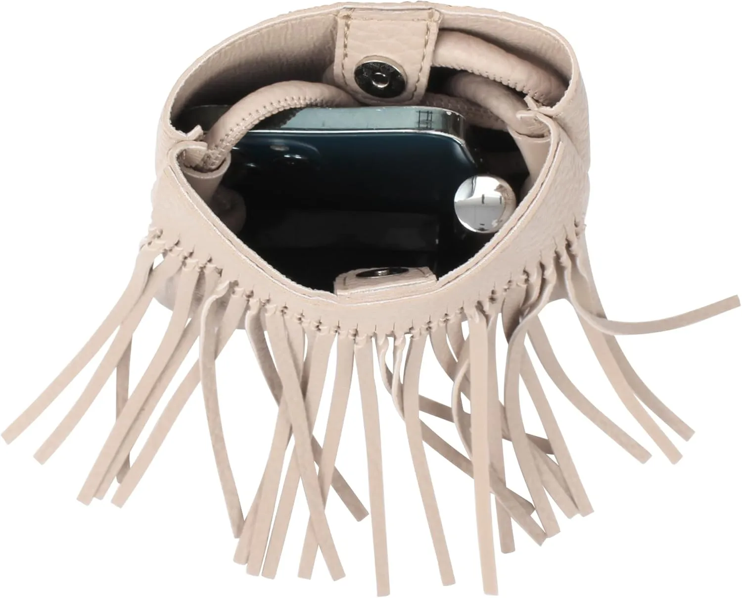 Fringe Crossbody Bag - Small Wallet Phone Bag Faux Soft Leather Shoulder Purse Satchel Sling
