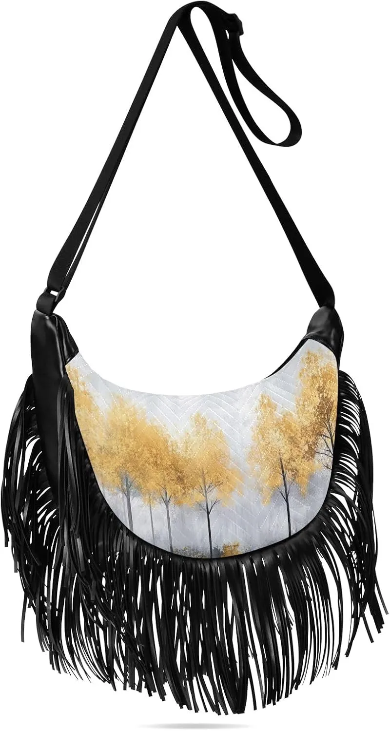 Fringe Purse Cross Body Tassel Purses for Women Western Fringe Purse Hippie Purses for Women Crossbody