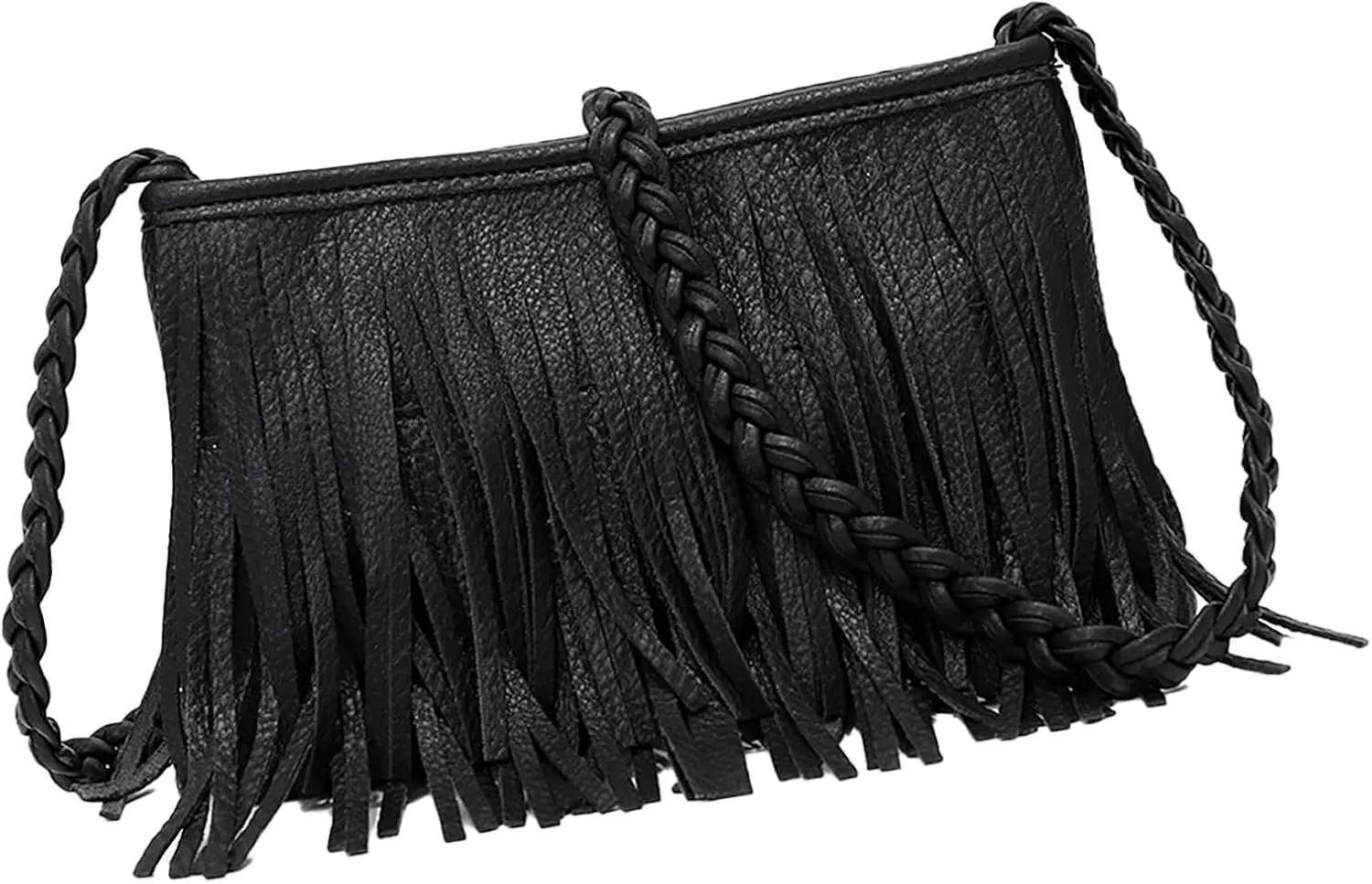 Fringe Tassel Handbag, PU Concise Fringe Tassel Shoulder Bag for Party for Women